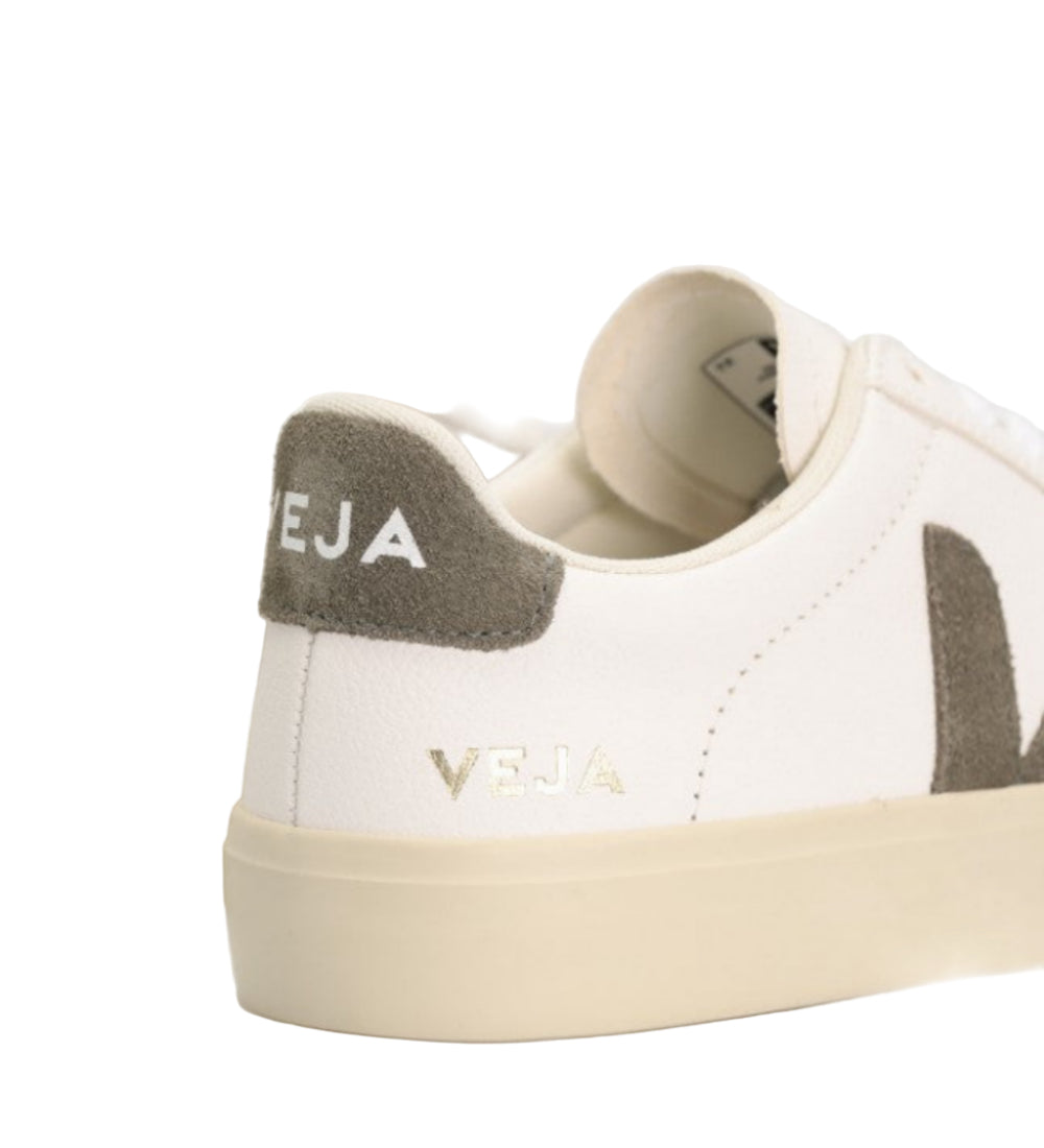 Veja Men's Campo Shoe, Extra White/Khaki - Ndoros