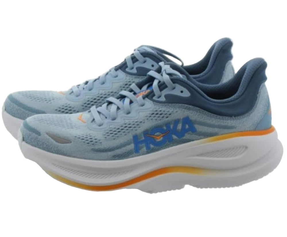 Hoka Bondi 9 Men Cushioned Runing Shoes, Drizzle/Downpour