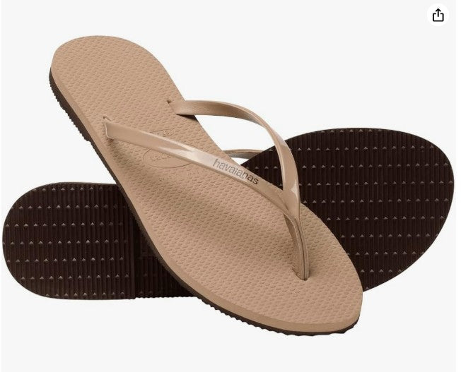 Havaianas Slim Fc Rose Gold Flip Flops