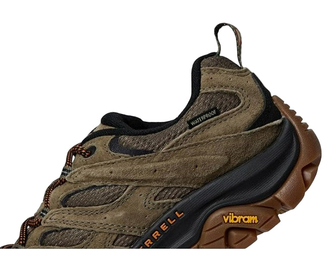 Merrell Men's Moab 3 Waterproof Hiking Shoes, Olive/Gum
