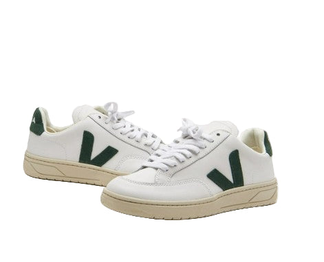 Veja Women's V-12 Sneaker, Extra/White/Cyprus - Ndoros