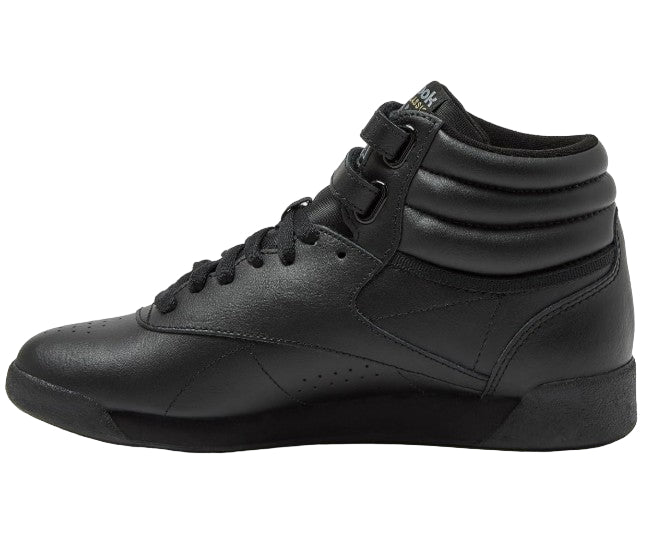 Reebok Classics Tennis Freestyle Hi High Top Sneakers, Black - Ndoros