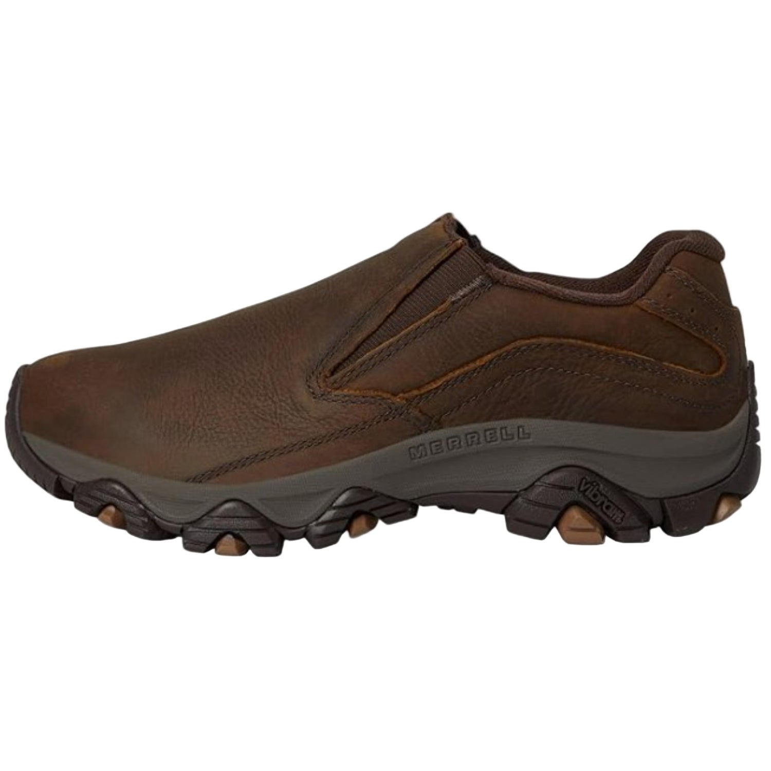 Merrell Men's Moab Adventure 3 Earth Wide Width, Leather Moccasin Hiking Shoes - Ndoros