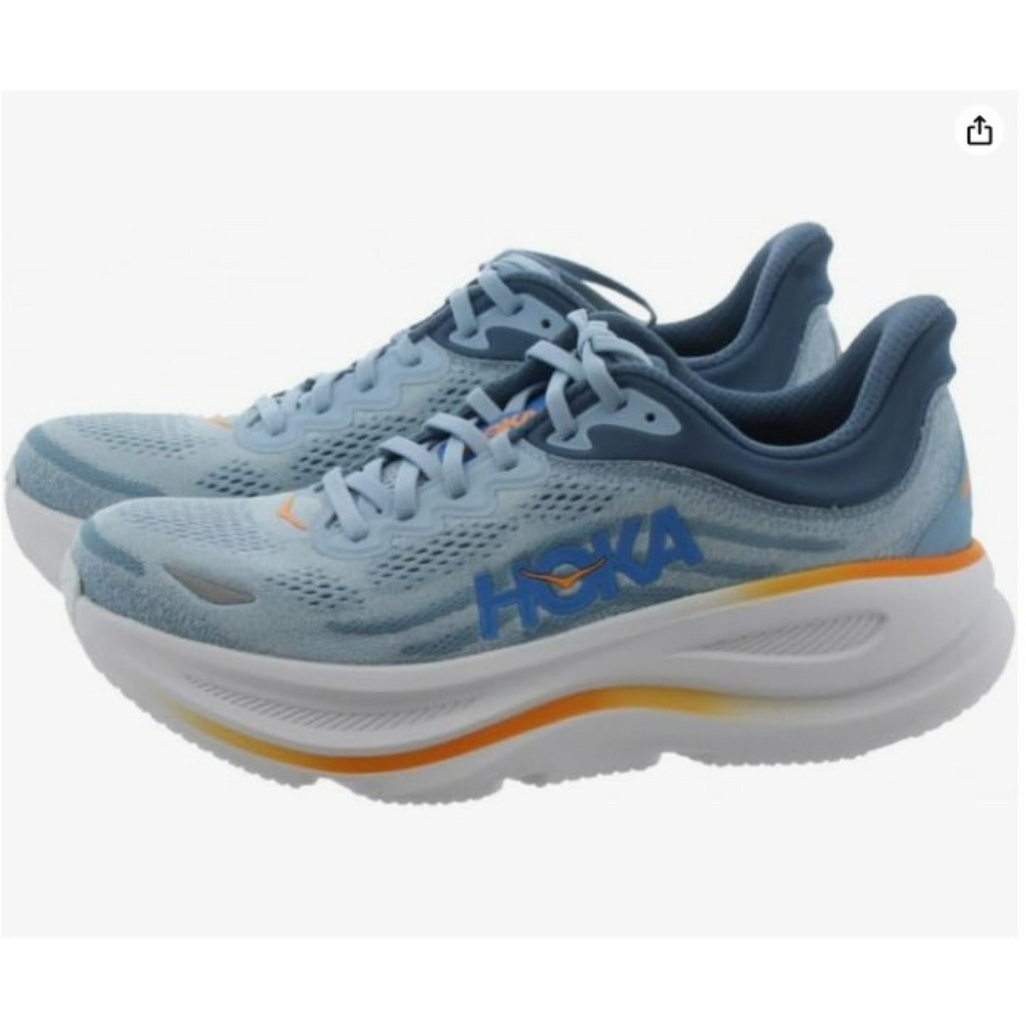 Hoka Bondi 9 Men Cushioned Runing Shoes, Drizzle/Downpour