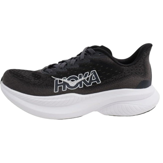 Hoka Mach 6 Women Cushioned Runing Shoes, Black/White