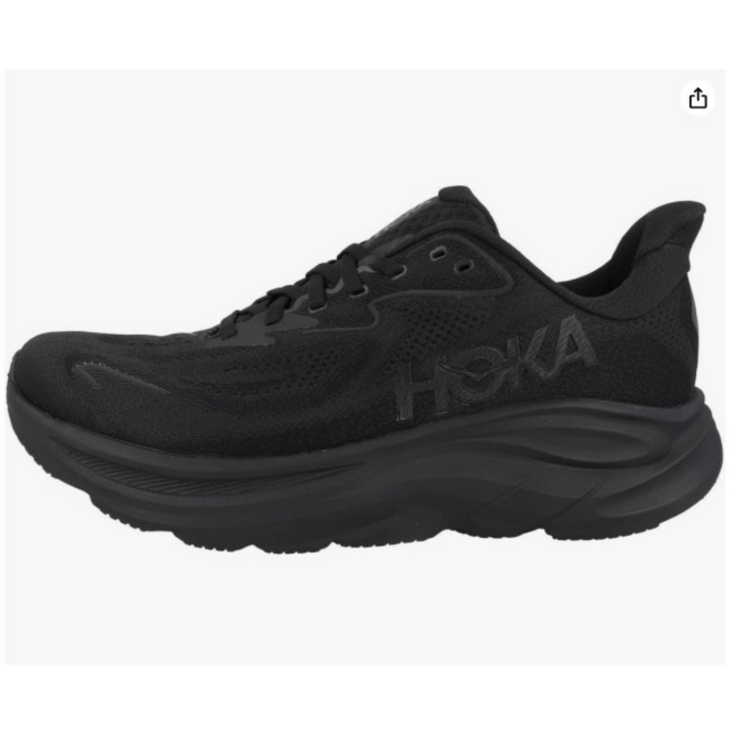 Hoka Clifton 10 cushioned Runing Shoe For Men Black/Black