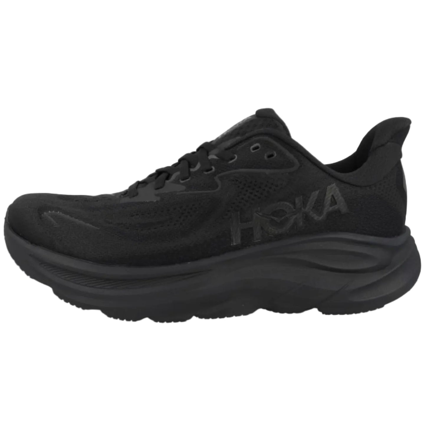 Hoka Clifton 10 cushioned Runing Shoe For Men Black/Black - Ndoros