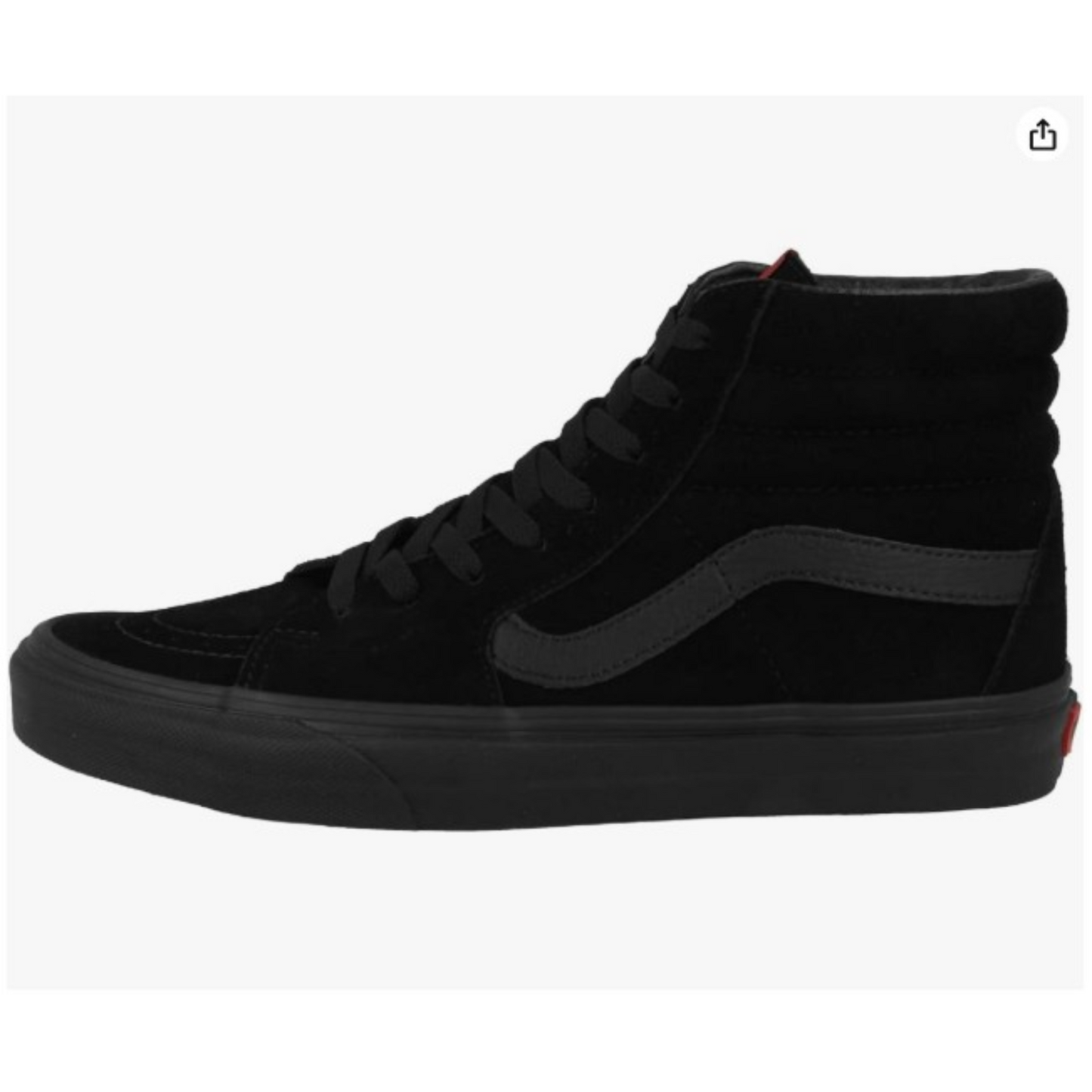 Vans SK8-Hi Canvas Unisex-Adult Hi-Top Sneaker Black/Black