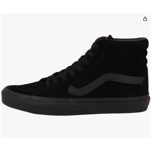 Vans SK8-Hi Canvas Unisex-Adult Hi-Top Sneaker Black/Black