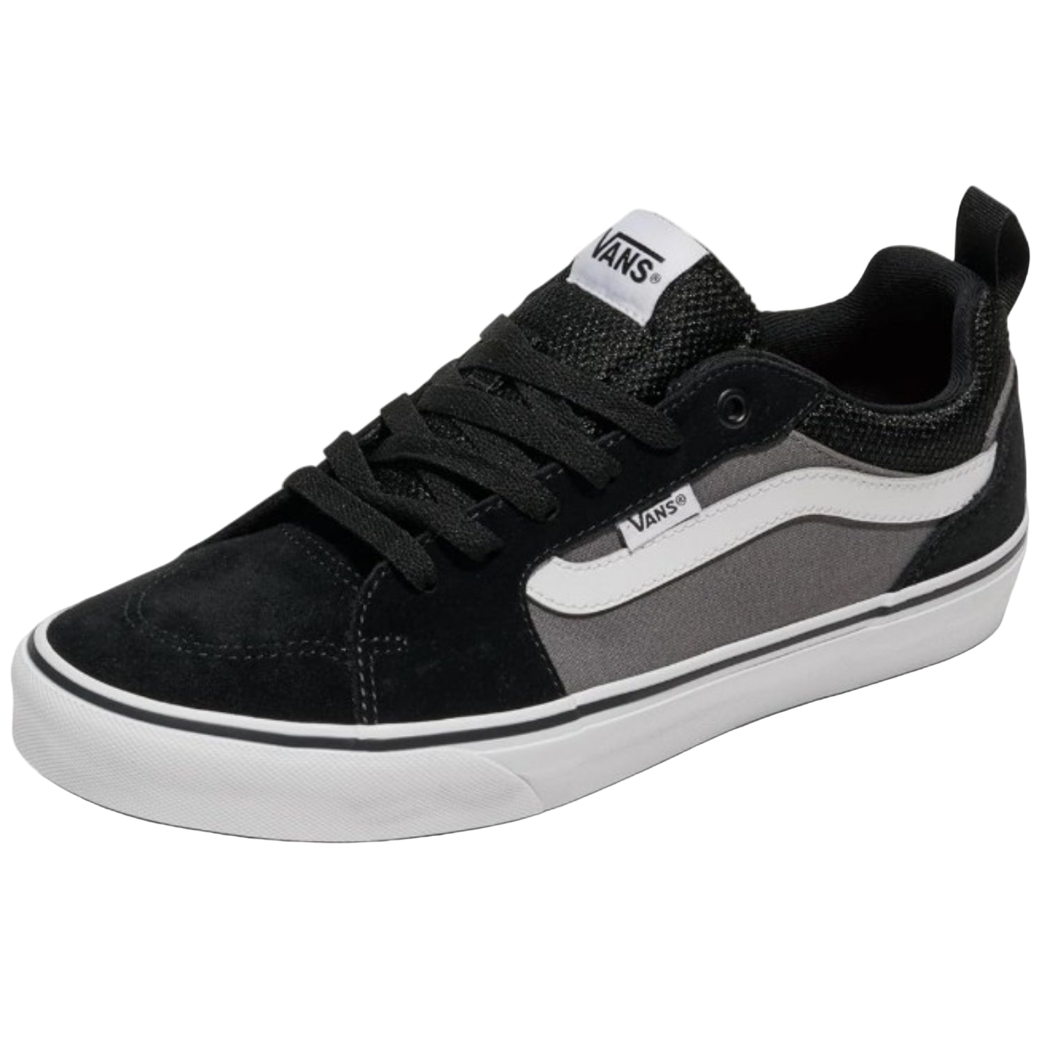 Vans Men's Filmore Low-Top Skate Sneakers – Black/Pewter - Ndoros