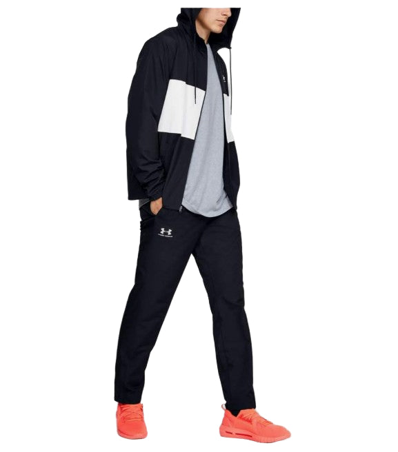 Under Armour Mens Woven Vital Workout Pants, Black White