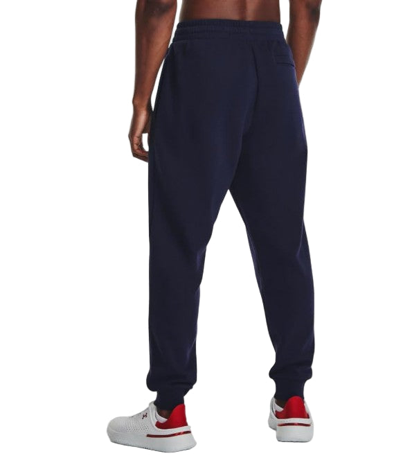 Under Armour Men's Rival Fleece Joggers, Midnight Navy White - Ndoros