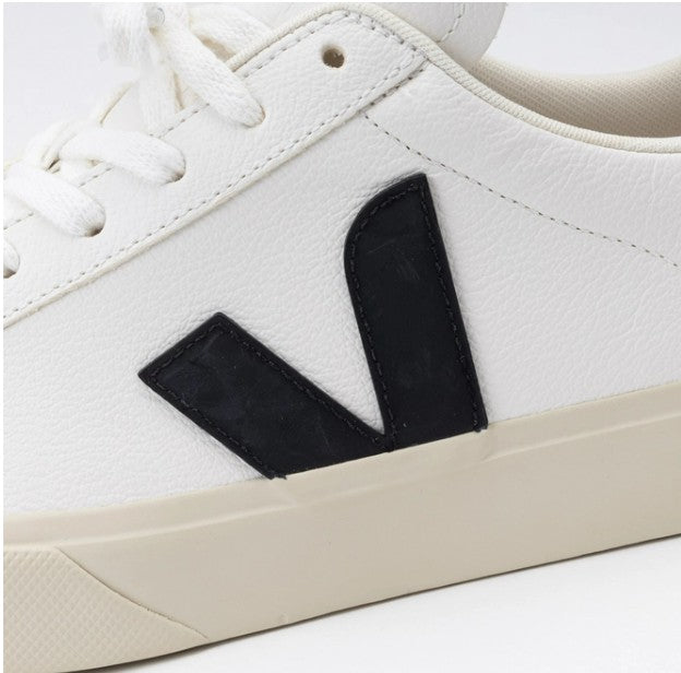 Veja Campo Leather Women Sneakers Shoes | White/Black - Ndoros