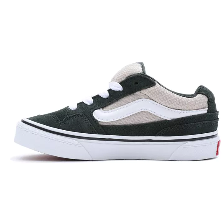 Vans Men's Caldrone Low-Top Sneaker, Black/White - Ndoros