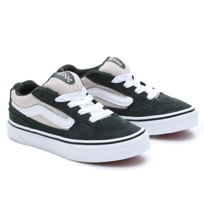 Vans Men's Caldrone Low-Top Sneaker, Black/White - Ndoros