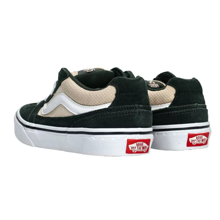 Vans Men's Caldrone Low-Top Sneaker, Black/White - Ndoros