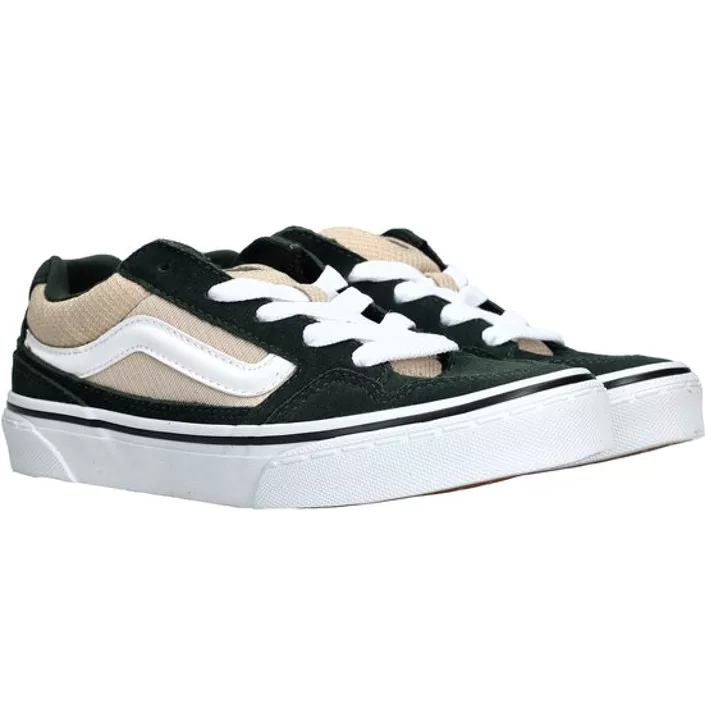 Vans Men's Caldrone Low-Top Sneaker, Black/White - Ndoros