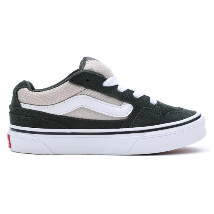 Vans Men's Caldrone Low-Top Sneaker, Black/White - Ndoros