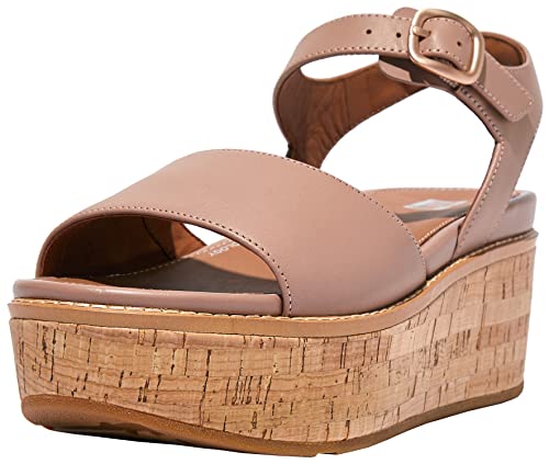 FitFlop Eloise Cork Leather Women's Sandals | Beige - Ndoros