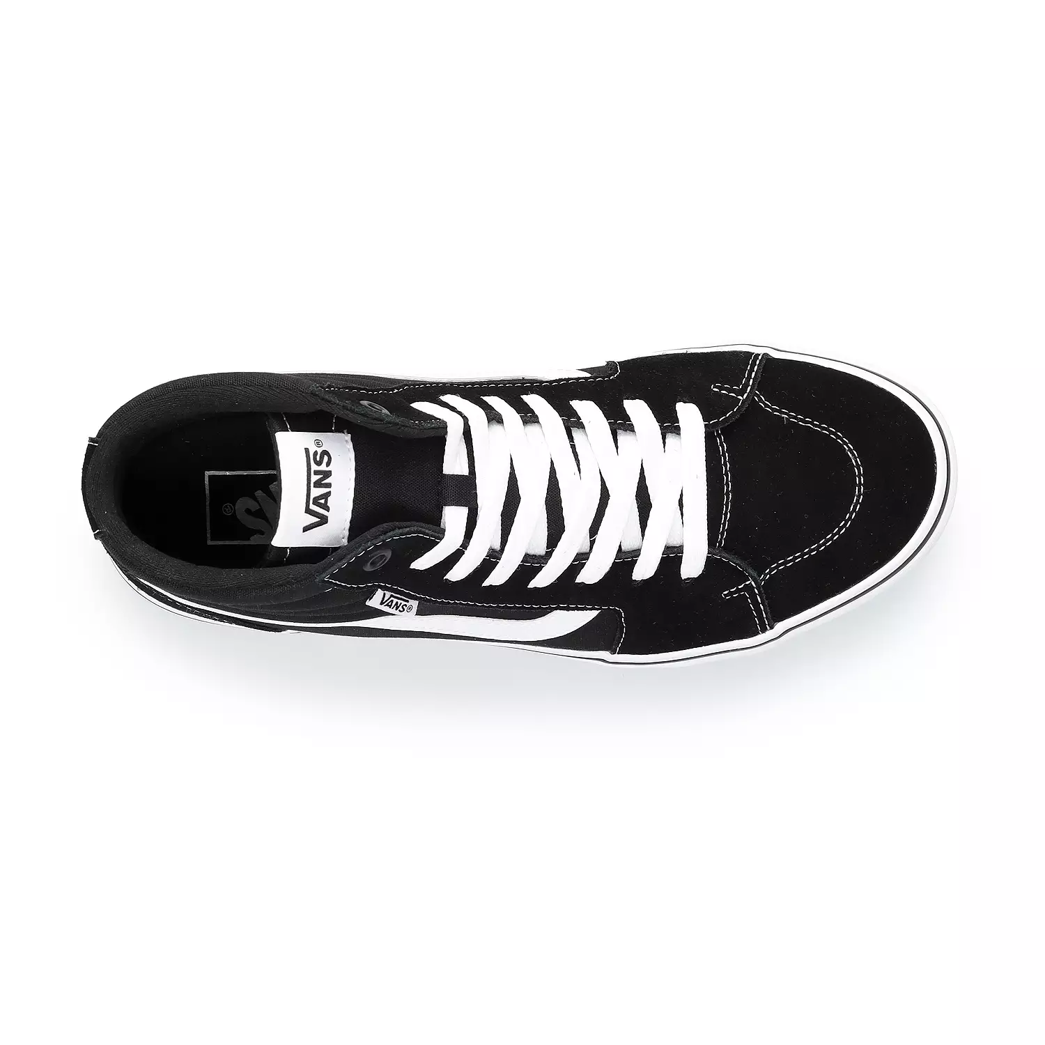 Vans Unisex  Hi-Top High-Top Trainers Sneaker, Suede Canvas Black White - Ndoros