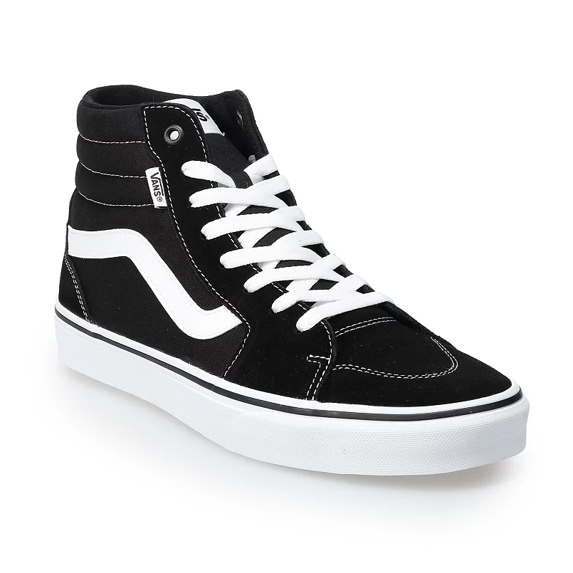 Vans Unisex  Hi-Top High-Top Trainers Sneaker, Suede Canvas Black White - Ndoros
