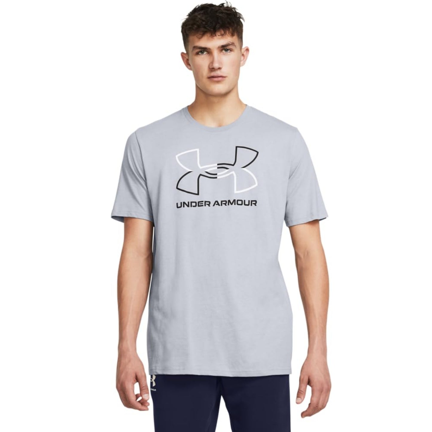 Under Armour Men's Short Sleeve Mod Gray Medium Heather/ Black