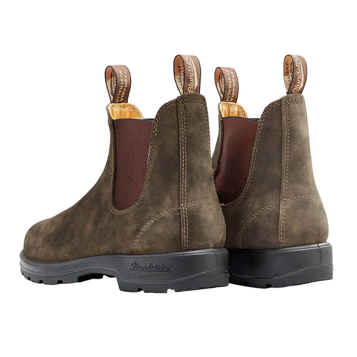 Blundstone Unisex 585 Original - Premium Water Resistant Leather Chelsea Boots, Rustic Brown - Ndoros