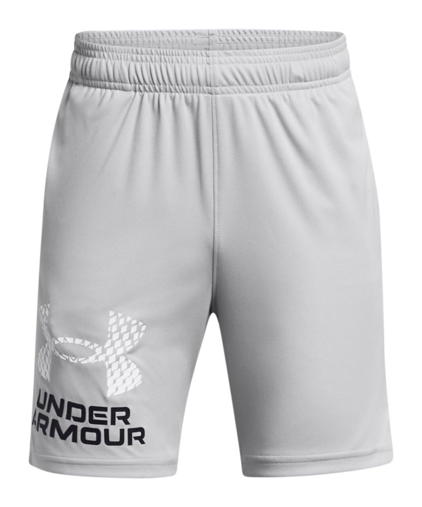 Under Armour Tech Logo Shorts Youth Mod Gray / White