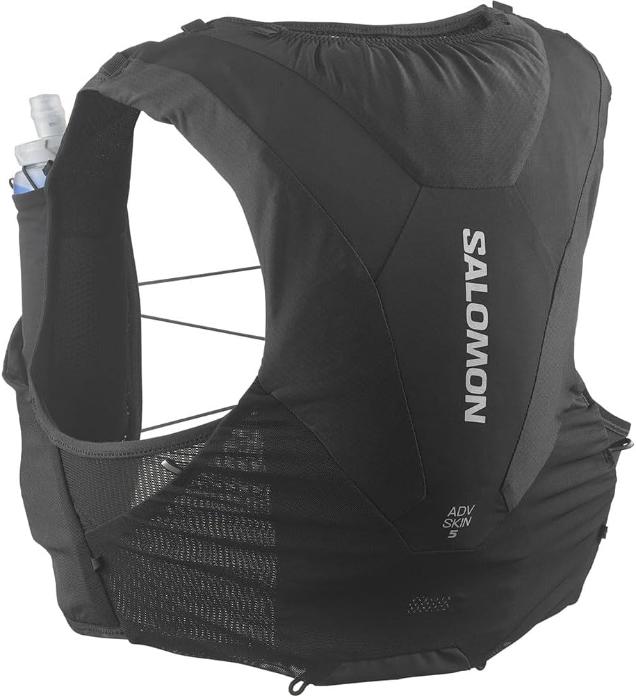 Salomon Unisex Active Skin 5 | 5 Liter Hydration Trail Running Vest Black