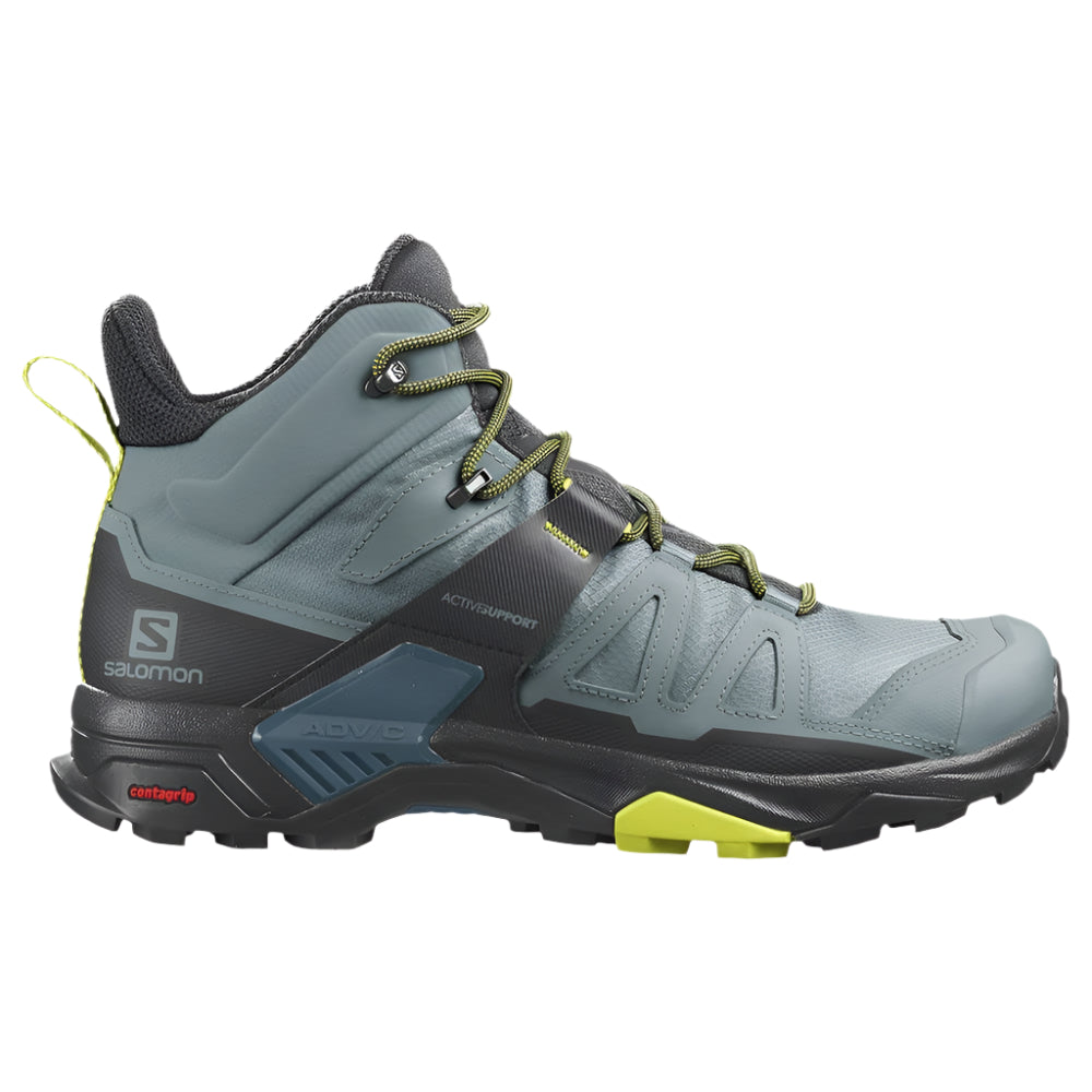 Salomon Men's X Ultra 4 Mid GTX Waterproof Hiking Boots – Trooper/Black/Evening Primrose
