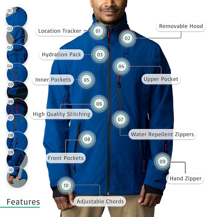 Apricoat Adventure 2.0 Men's Warm Winter Jacket | Navy Blue - Ndoros
