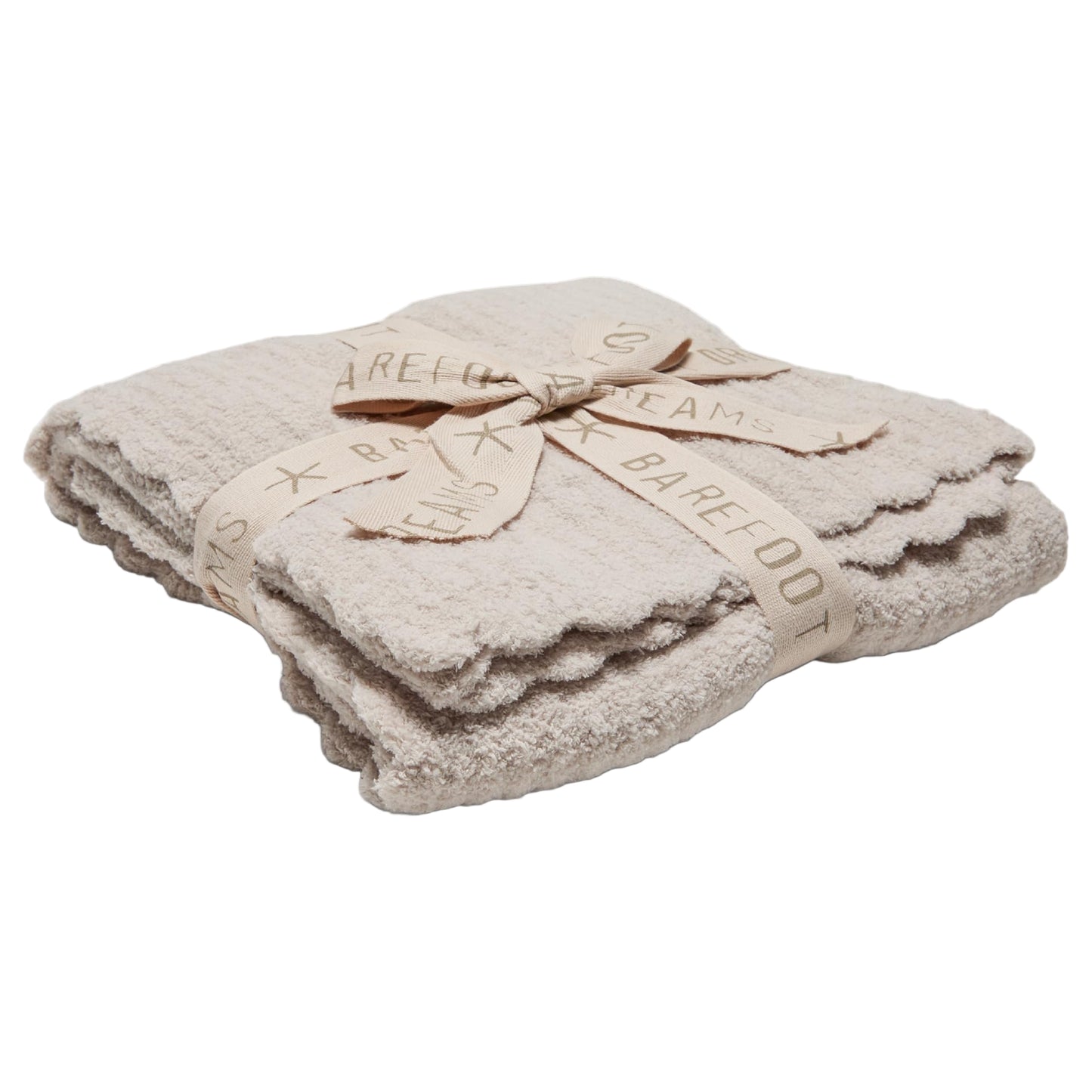Barefoot Dreams CozyChic Heirloom Receiving Blanket, Stone