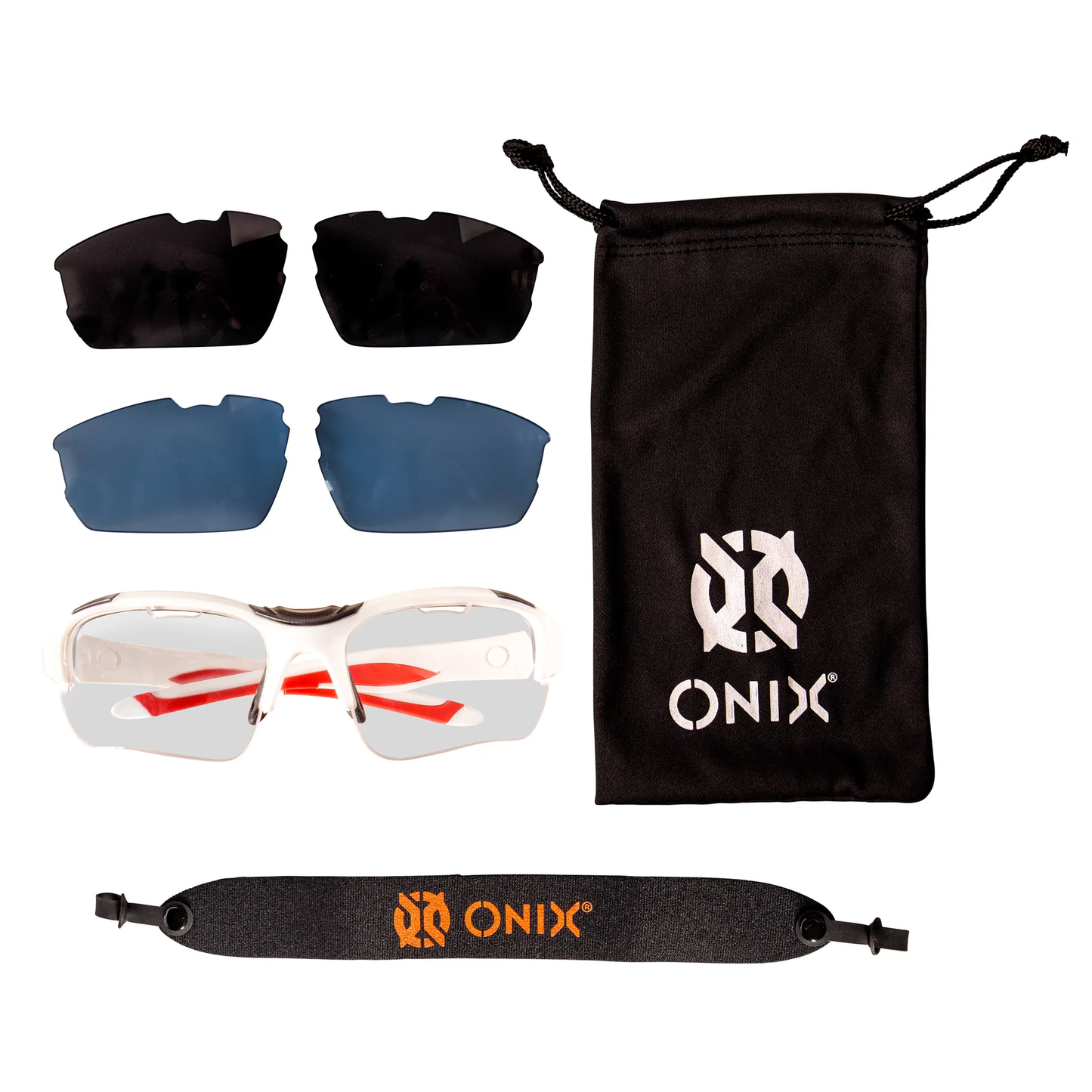 ONIX Pickleball Falcon Eyewear Sun Protection Non-Slip Nose Piece Modern and Lightweight Secure Design - Ndoros
