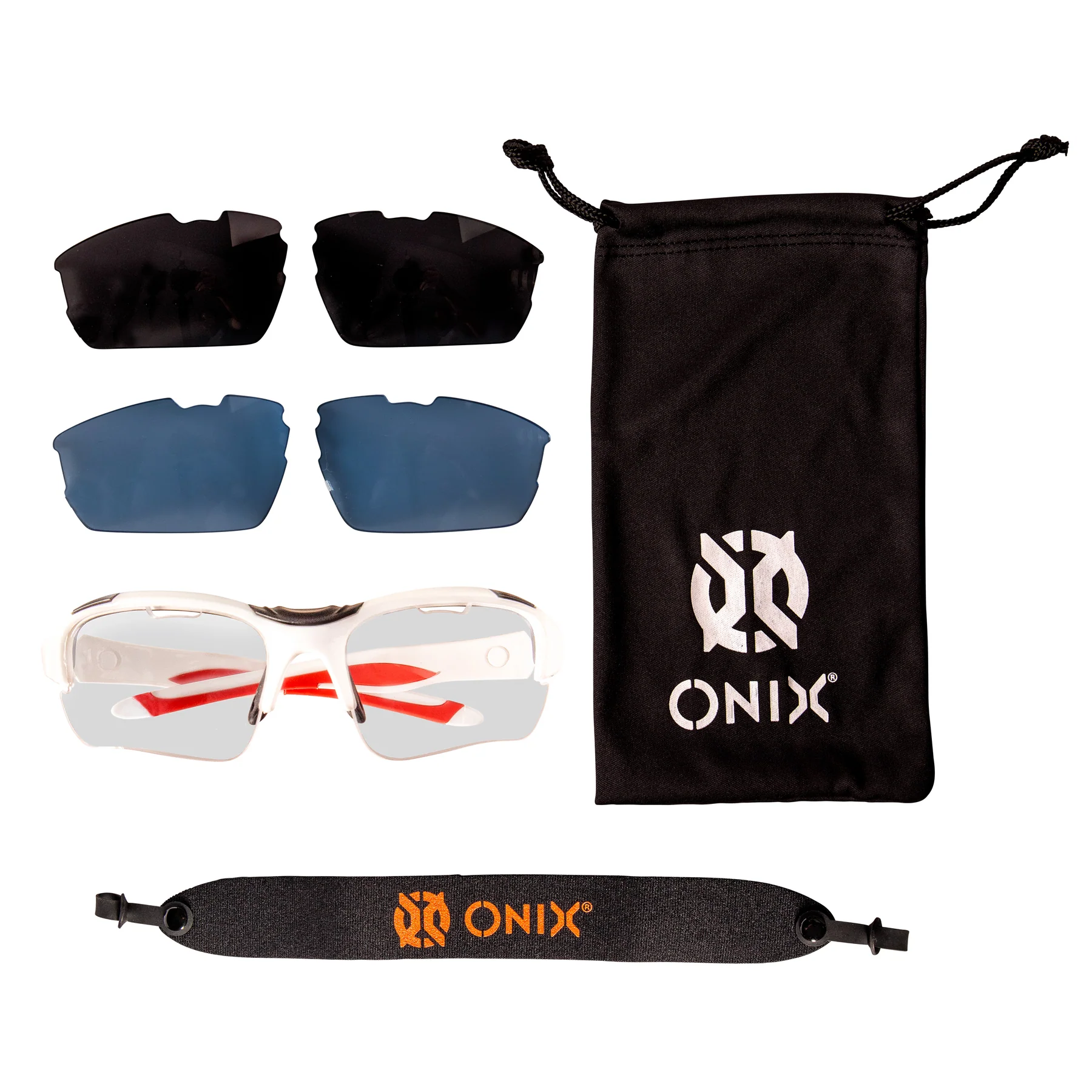 ONIX Pickleball Falcon Eyewear Sun Protection Non-Slip Nose Piece Modern and Lightweight Secure Design - Ndoros