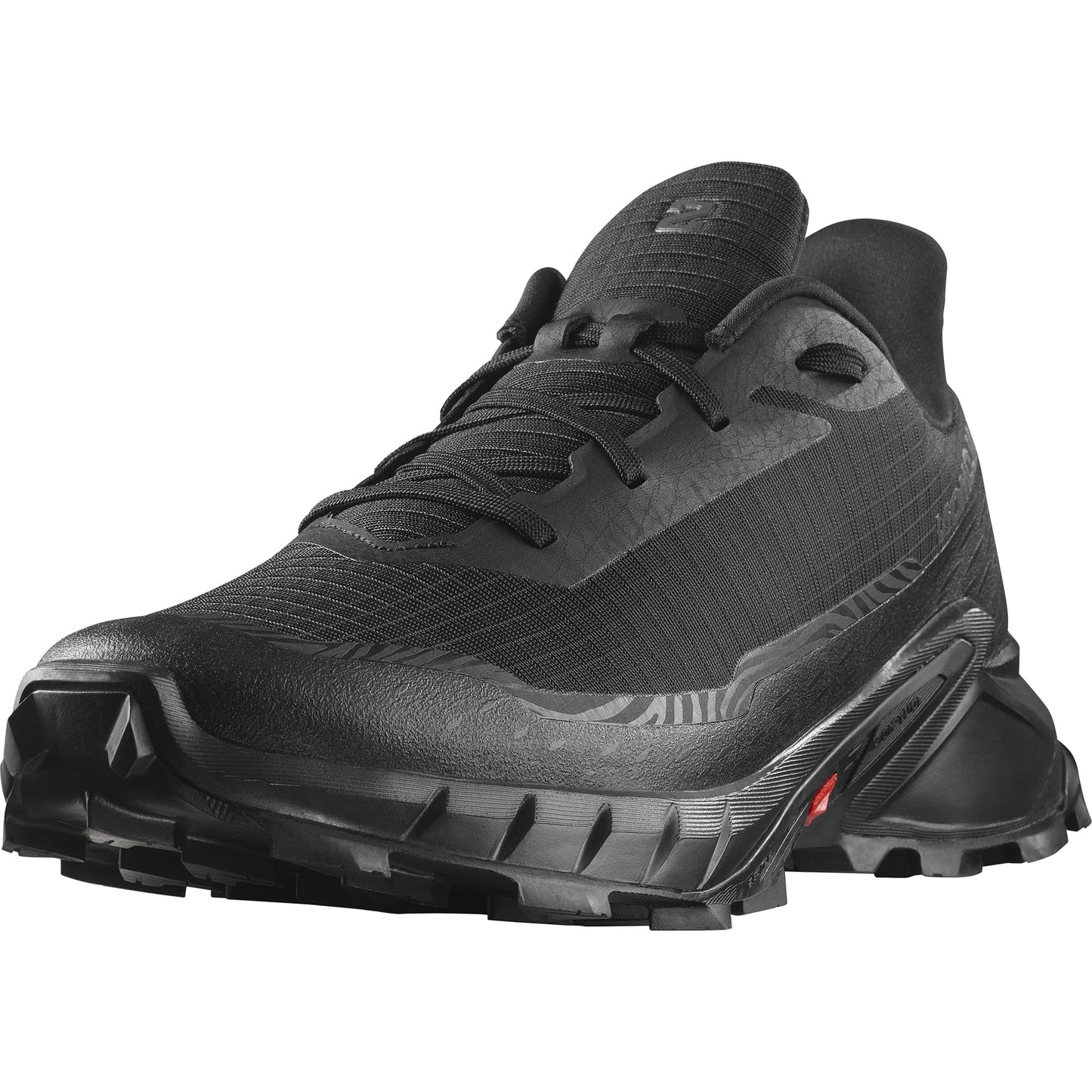 Salomon Men's Alphacross 5 Trail Running Shoes - Black/Black/Ebony