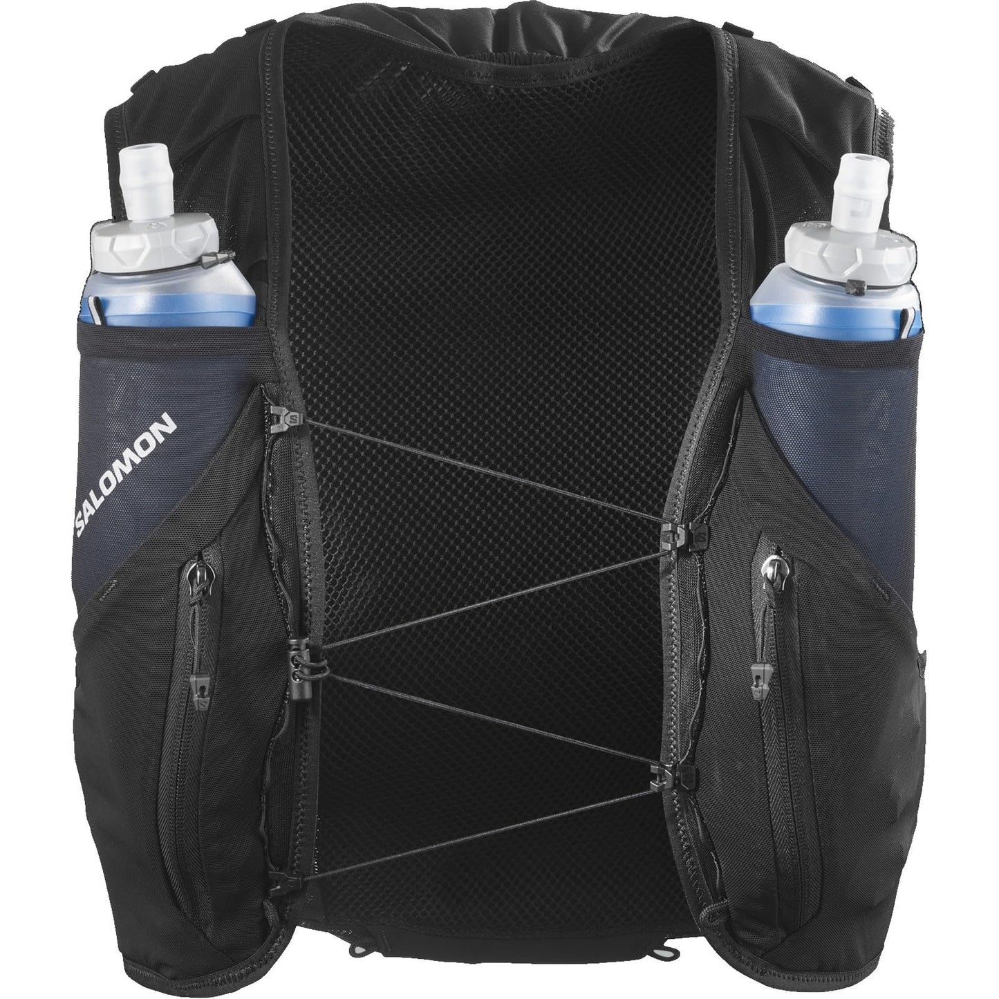 Salomon Unisex Advance Skin 12 | 12 Liter Hydration Trail Running Vest Black