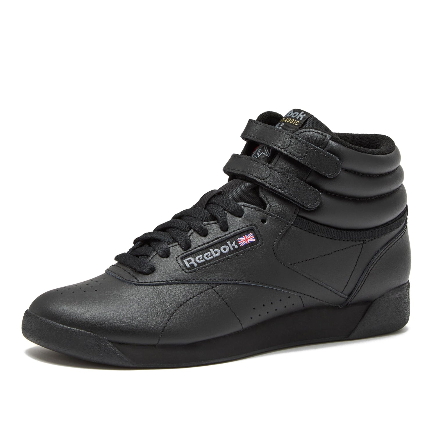 Reebok Classics Tennis Freestyle Hi High Top Sneakers, Black - Ndoros
