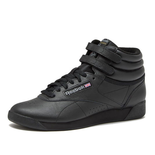 Reebok Classics Tennis Freestyle Hi High Top Sneakers, Black - Ndoros