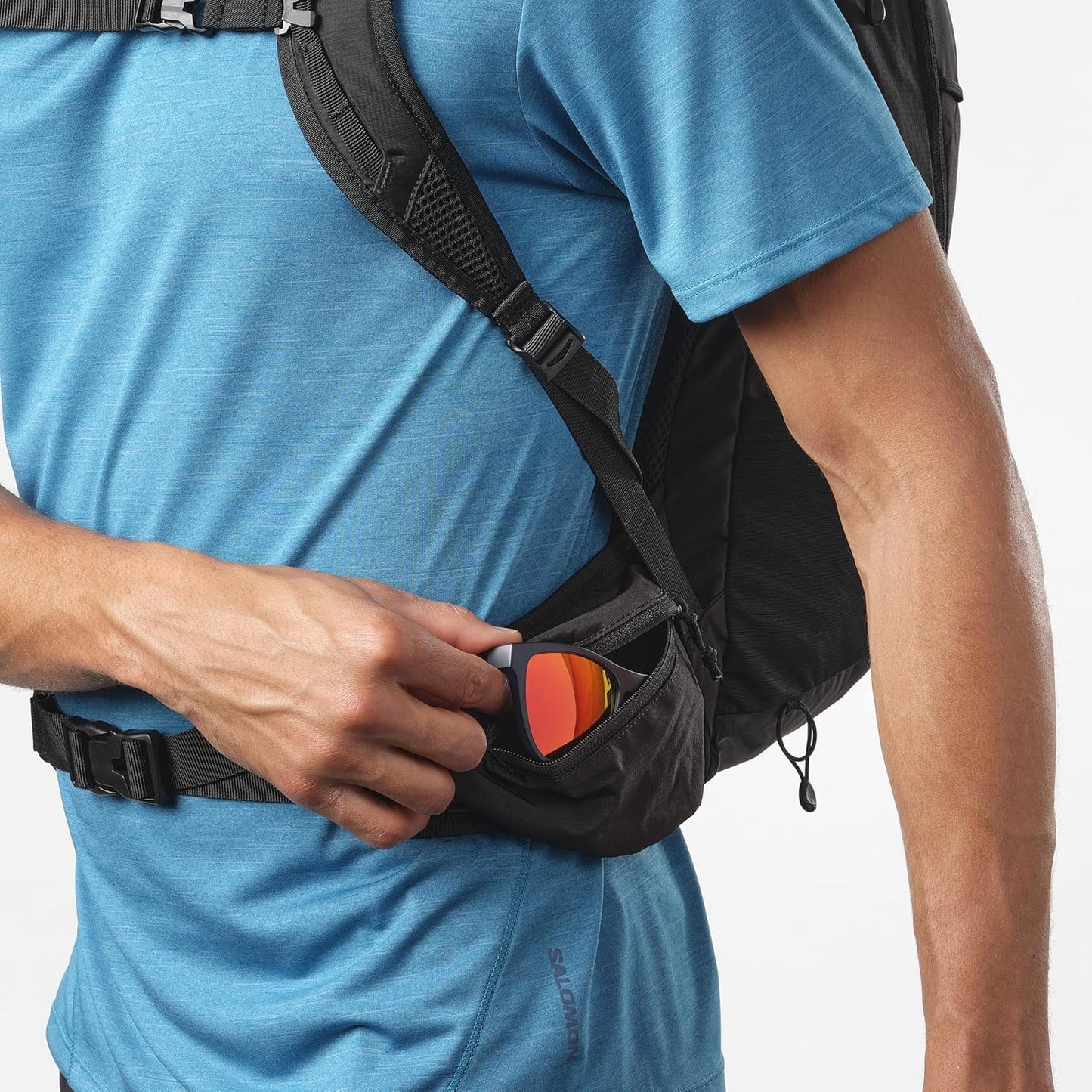 Salomon Trailblazer 20 Liter Casual Backpack, Black/Alloy Unisex - Ndoros