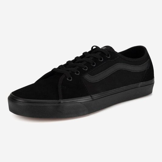 Vans Women's Filmore Decon Sneaker, Canvas Black Black - Ndoros