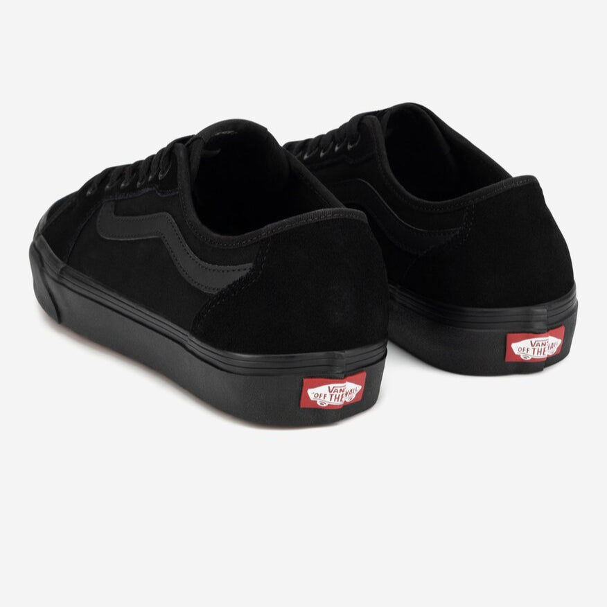 Vans Women's Filmore Decon Sneaker, Canvas Black Black - Ndoros