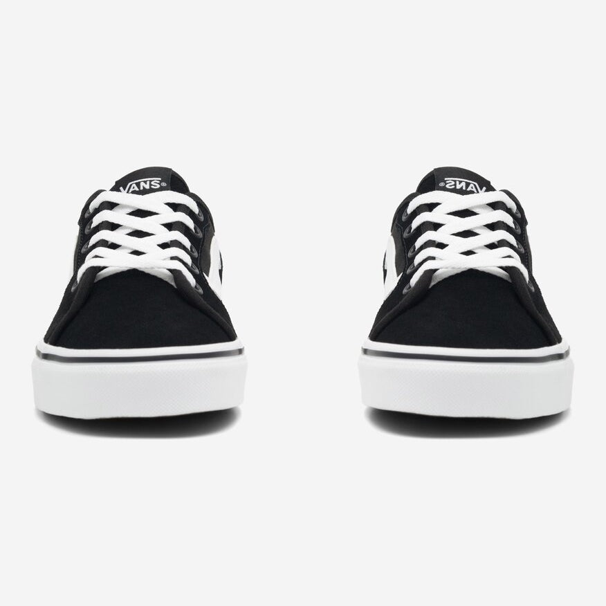 Vans Women's Filmore Decon Suede/Canvas Sneaker, Black/White - Ndoros