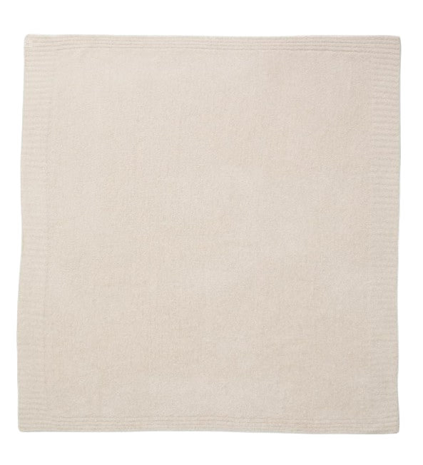 Barefoot Dreams CozyChic Heirloom Receiving Blanket, Stone