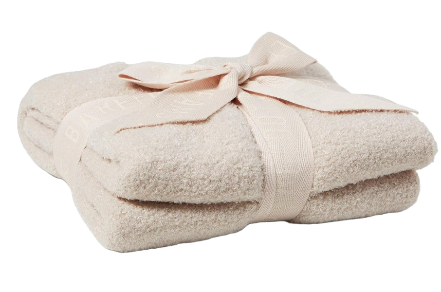 Barefoot Dreams CozyChic Heirloom Receiving Blanket, Stone