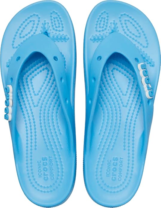 Crocs Women's Classic Platform Flip Flops – Lightweight Cushioned, Oxygen - Ndoros
