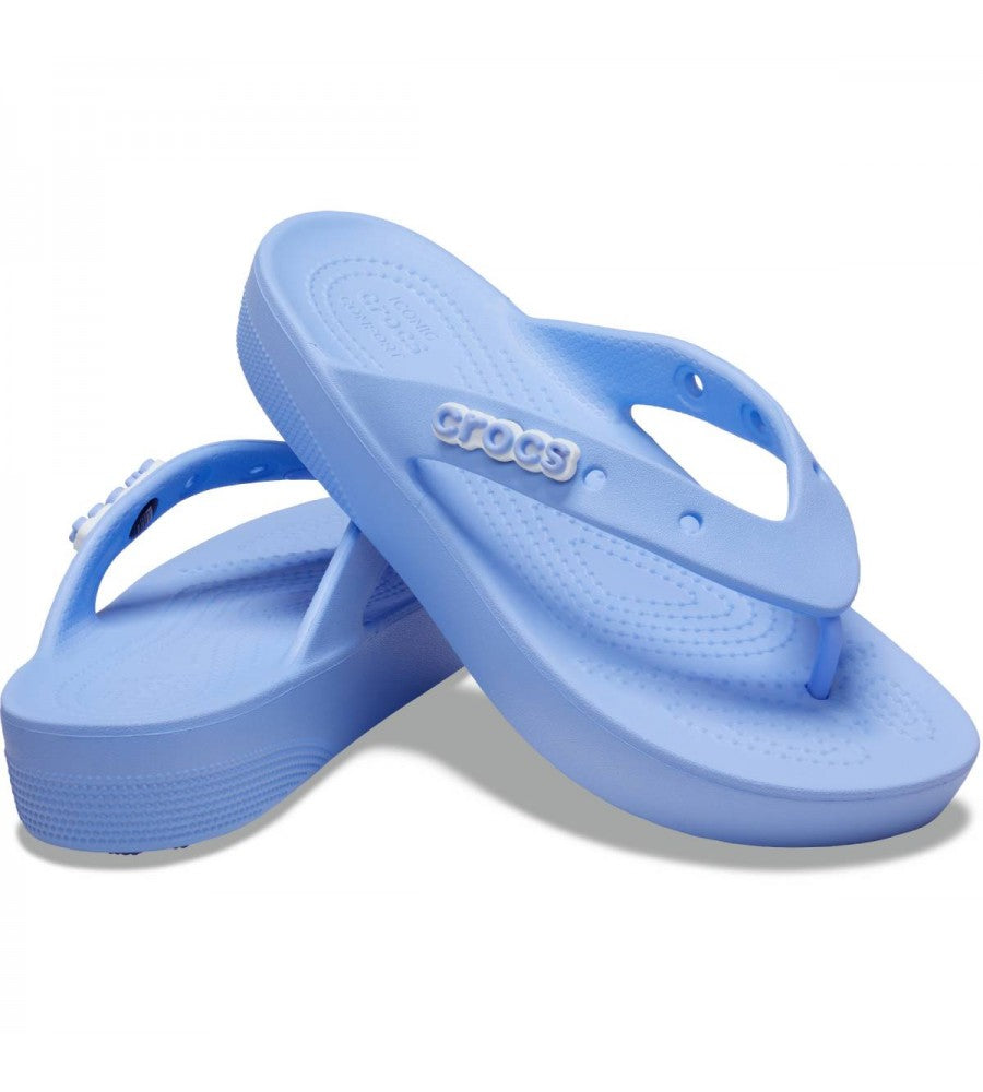 Crocs Women's Classic Flip Flops Platform Sandals - Ndoros