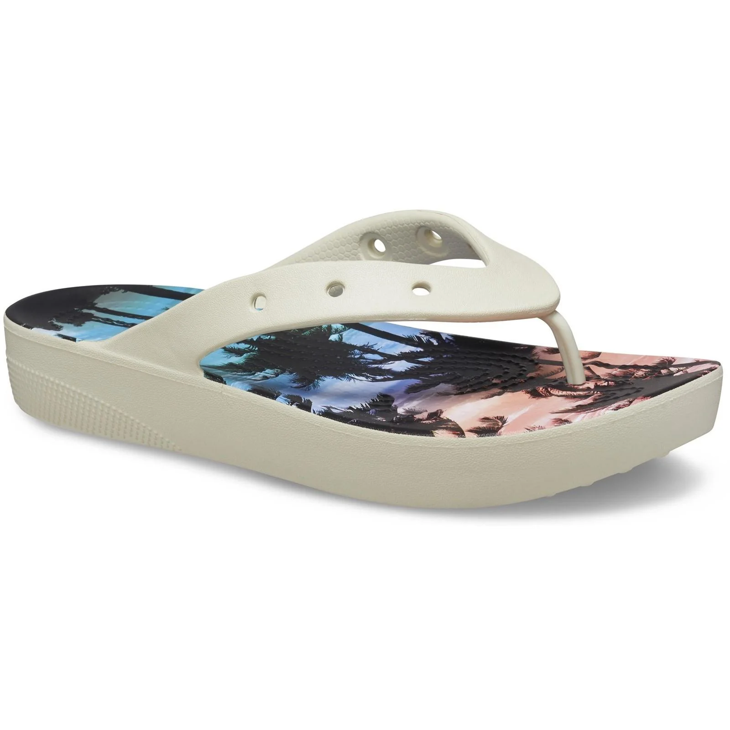 Crocs Women's Classic Flip Flops Platform Sandals - Ndoros