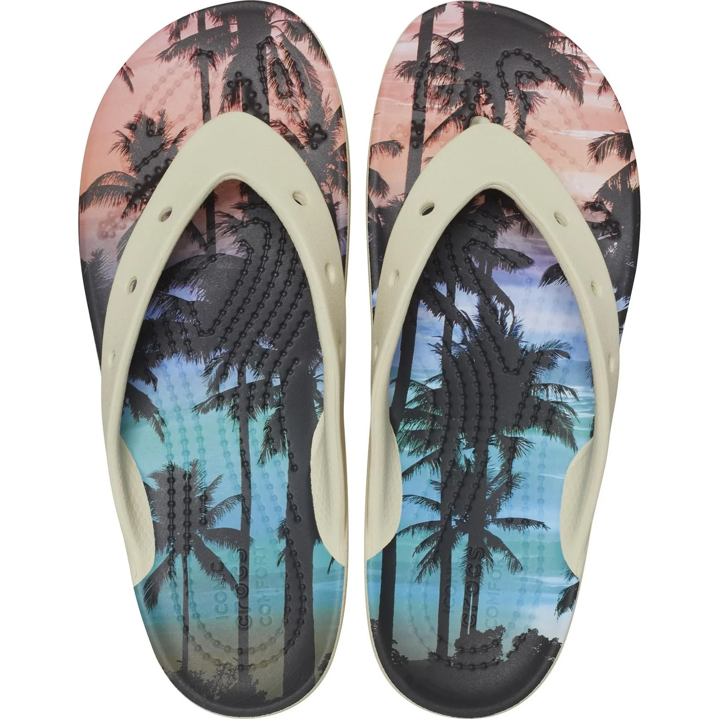 Crocs Women's Classic Flip Flops Platform Sandals - Ndoros