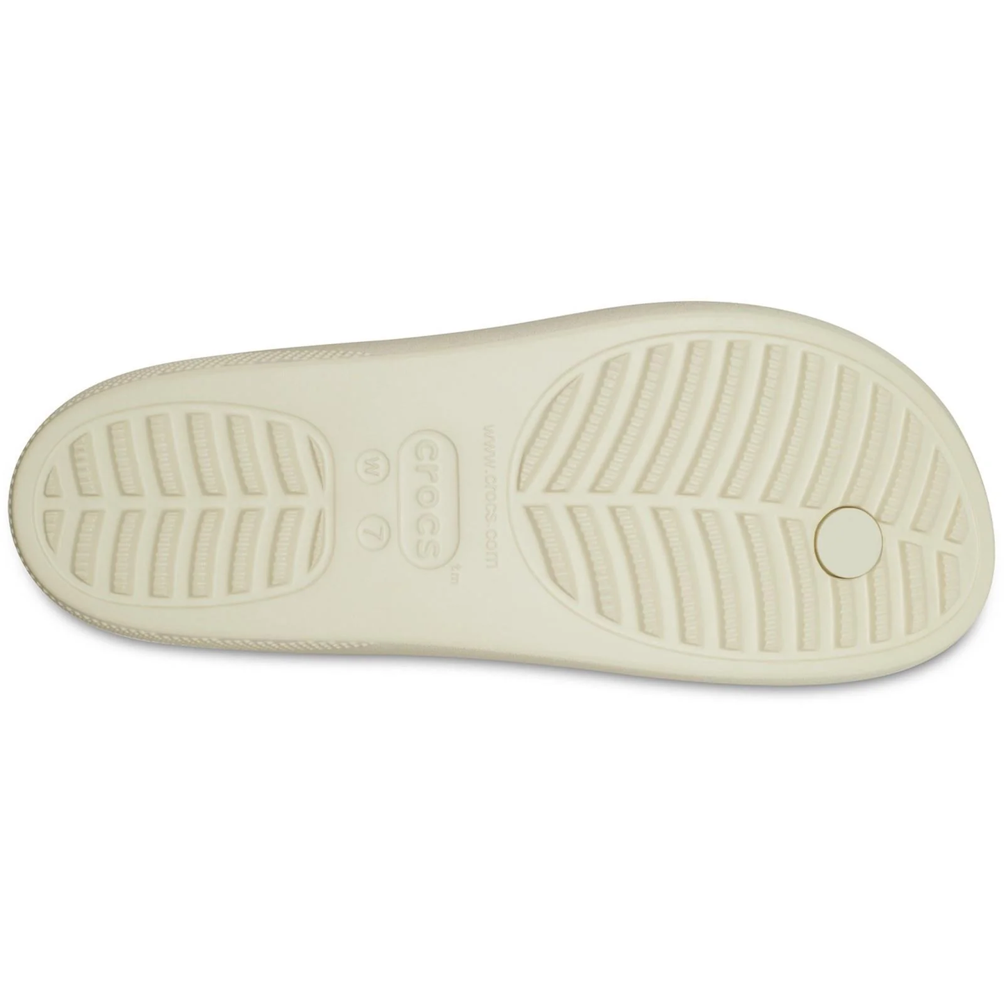 Crocs Women's Classic Flip Flops, Platform Sandals, Bone/Multi - Ndoros