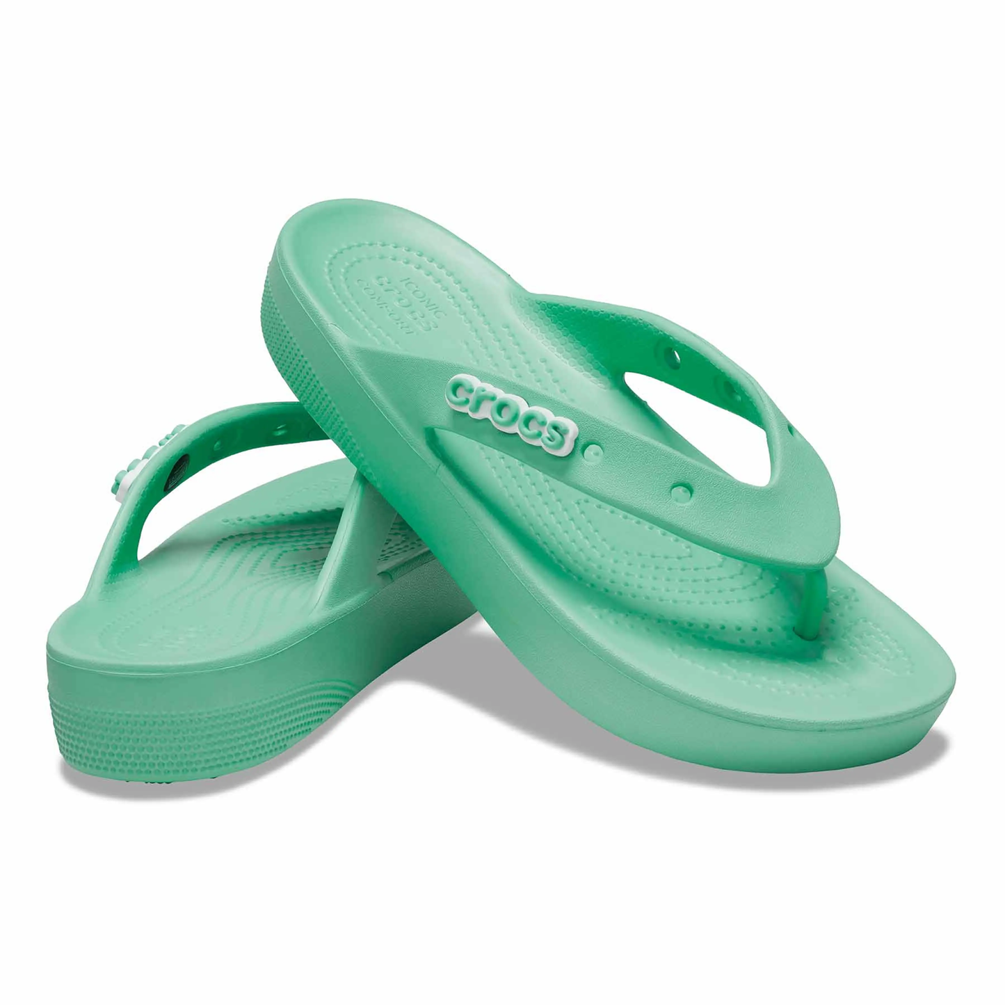 Crocs Women's Classic Flip Flops Platform Sandals - Ndoros